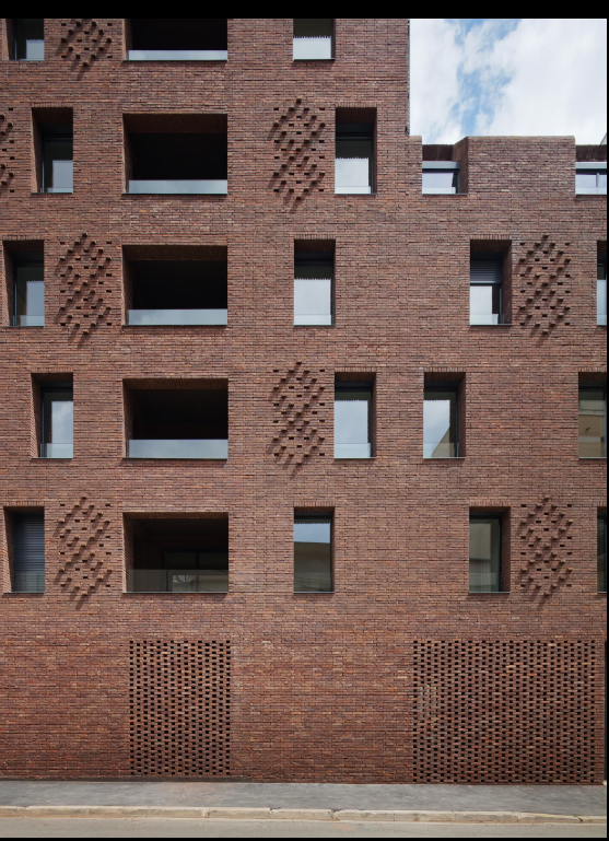 Perforated brick screens for ventilation
