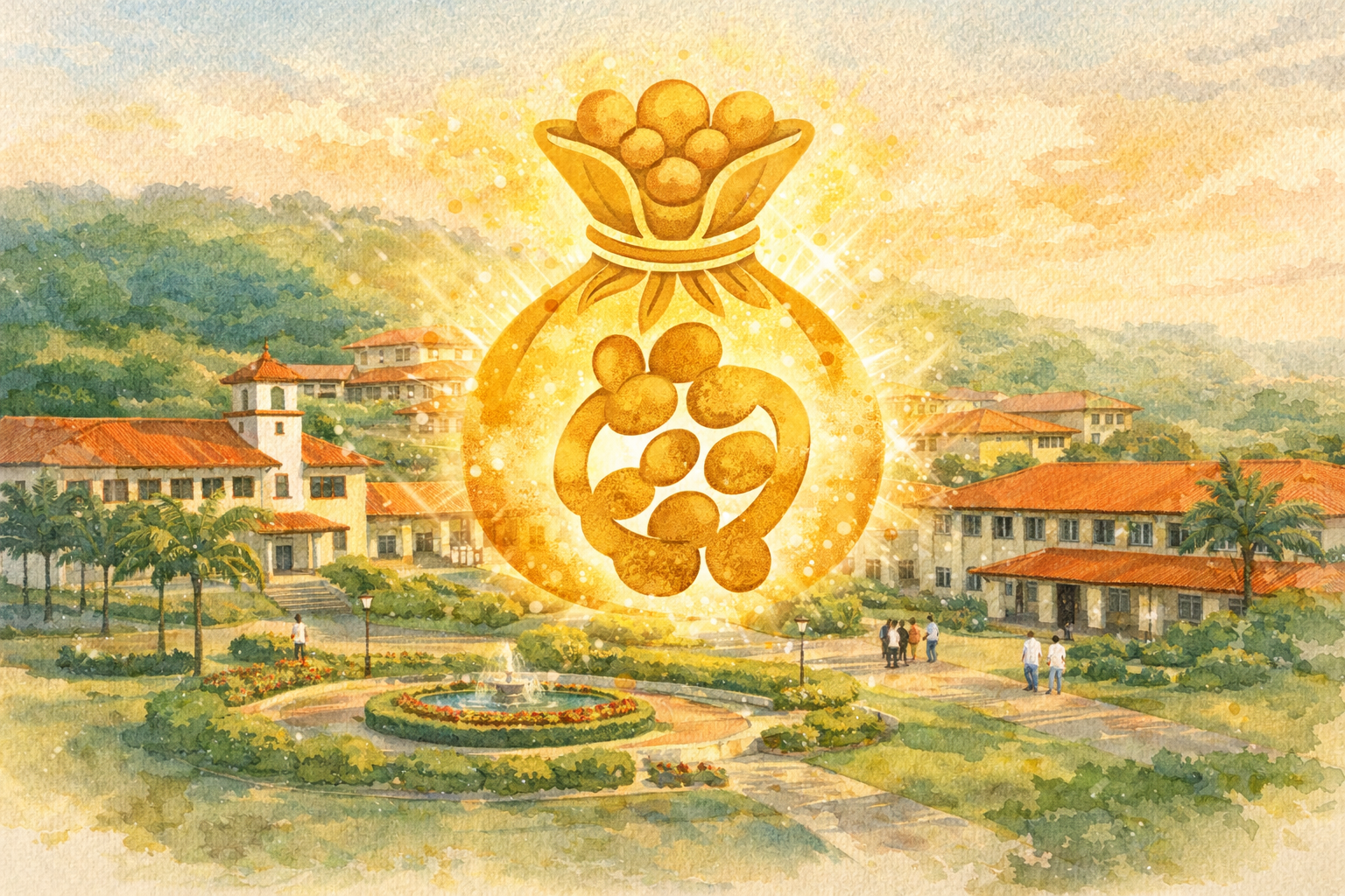 Bese Saka Adinkra symbol - prosperity through unity